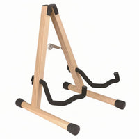 Universal Fit Wooden V-Shaped Guitar Stand Stable V-Shaped Guitar Stand Easy to Assemble Musical Instrument Support