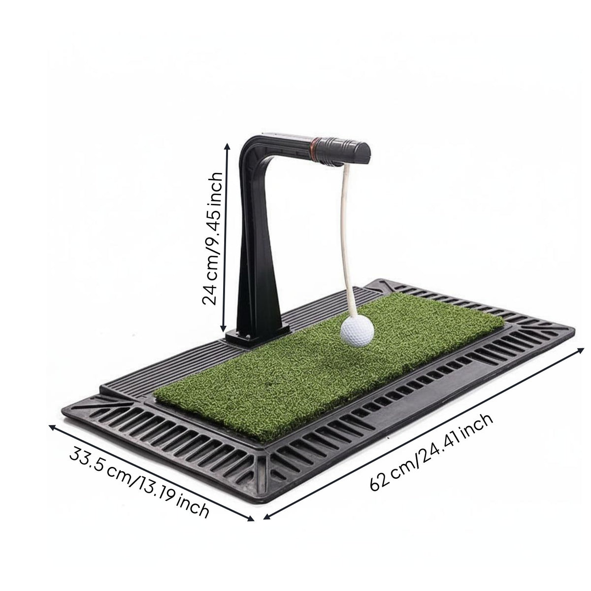 Realistic Contact Feel 360 Degree Golf Swing Practice Aid Indoor & Outdoor Use Golf Swing Practice Aid Sturdy Construction for Beginners