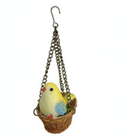 Tiny Avian Nest Detailed Design 1:12 Dollhouse Bird Nest Gift Idea for Model Room