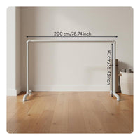 Freestanding Dance Bar with Adjustable Double Rail Stretching Bar Home Practice Bar Portable Home Workout Barre for Balance Flexibility Posture Suitable for Children Adults Home Studios Fitness Training