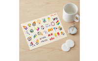 Football Face Sticker Waterproof International Tournament Face Decals Easy to Apply Soccer Temporary Decals for Kids, Children, Themed Parties