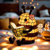 Bee Reading Light Creative Home Decoration Resin Craft Ornament
