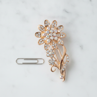 Elegant Rhinestone Brooch Pin for Women, Anti-Exposure Collar Pin, Versatile Fashion Accessory