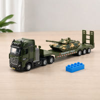 Toy Trucks, Working Vehicles, Mini Cars, Construction Vehicles, 1:50 Scale, Plastic, 4-Piece Set