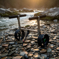 Kayak Trolley with Tank Wheels Heavy-Duty Kayak Cart with Foam Padding for Docks