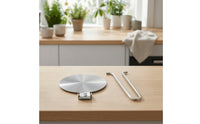 with Foldable Handle Round Gas Cooktop Converter Disk Simmer Plate for Coffee Percolator Pot