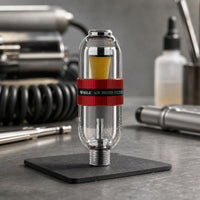 Lower Drain Section Double-Filtration Moisture Separator Side Inlet Holes Inline Airbrush Filter Cylindrical Transparent Airbrush Filter Easy to Install