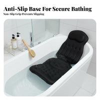 Full Full-Length Bath Mat Machine Launderable Full Full-Length Bathtub Mat Mesh Bath Lounger Additional Thick Padding Non-Slip