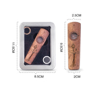 Easy to Learn Wooden Kazoo Portable Wood Kazoo Instrument Comes with Gift Box for Beginners, Kids, Music Education, Party, Travel