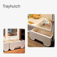 Transparent Hare Enclosure with Drawer Tray, Indoor Villa