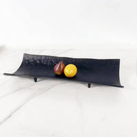 Art Display Tray Painted Finish Rectangular Metal Tray Aluminum Home Decor