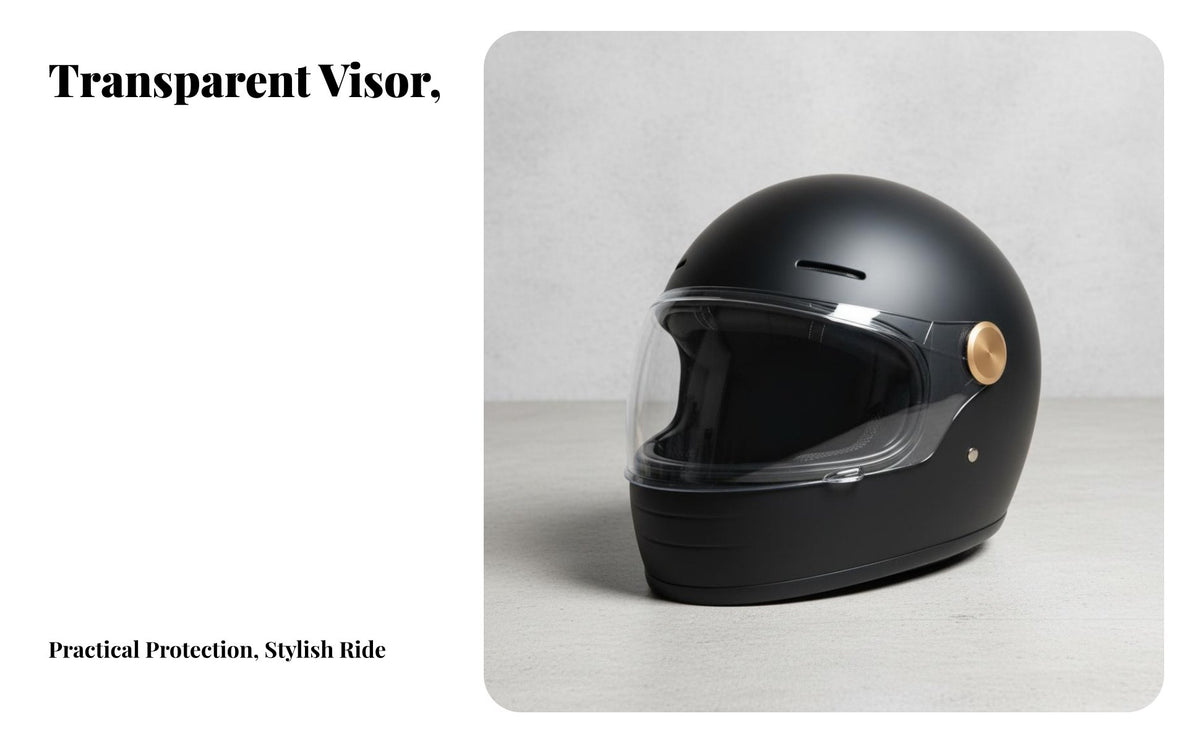 Vintage Full-Coverage Helmet 3C Certified Retro Full Face Helmet Reserved Slot for Four-Season Riding, Daily Commute