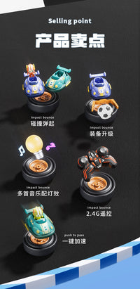 Remote Control Drift Kart Toy with Soccer Battle Feature for Kids