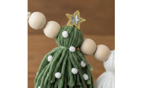 Tassel Garland Festive Banner with Wood Beads Wooden for Photo Backdrop, Nursery