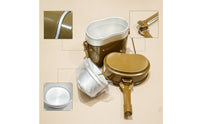 Aluminum Metal Lunch Box Retro Lunch Box with Handle Portable Metal Lunchbox Sturdy for Picnics