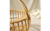 Studio Prop Baby Photography Basket Hand-Woven Rattan Infant Photography Basket Natural Material Home Decor Rustic Design for Photographers, Newborns, Infants