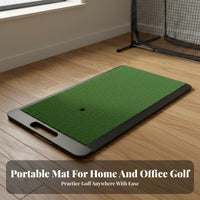 Portable Chipping Mat Non-Slip Rubber Base Golf Hitting Mat Shock Absorbent Athletic Gear for Golfers, Amateur Golfers, Home, Backyard, Outdoor Use