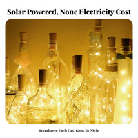 Solar Cork Light Creates mood Decorative Lighting DIY Decoration for Parties