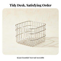 Rectangular lattice container Minimalist Design Storage Basket sturdy Construction