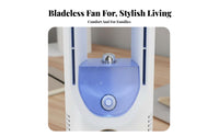 Compact Design Bladeless Misting Fan Lightweight USB Desktop Fan Quiet Operation for Students, Office Workers, Dorm Room, Bedroom