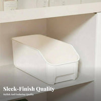 Stackable Fridge container Easy to Clean Stackable Produce Crisper Set Clear View