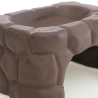 Large Ceramic Turtle Basking Ledge, Multi-Functional Turtle Decor for Hiding and Climbing, Heat-Resistant Porous Stone Cave for Reptiles