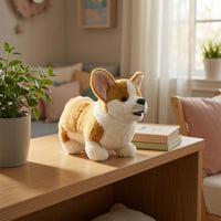 Corgi Stuffed Toy Compact Corgi Stuffed Animal Stuffed Dog Cute Realistic for Children, Bedroom, Nursery