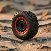 4 Pieces Rough-Terrain RC Tire Deep Traction Design Mounted RC Tire Grippy Traction Toy Vehicle Part for Rock Crawling