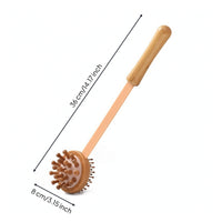 Manual Massage Hammer Portable Back Massage Hammer with Long Handle Handmade