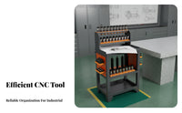 Heavy Duty Machining Center Tool Trolley Long-Lasting Mobile CNC Tool Trolley Locking Wheels Workshop Furniture Large Capacity for Machinists, Manufacturers, Mechanics, Factory, Warehouse, Garage
