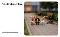 1:64 Scale People Figurine Photography Prop 1:64 Scale Miniature Scene Figure Miniature Selfie People Highly Detailed