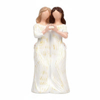 Mother Daughter Keepsake Hand Painted Artisan Detail for Home