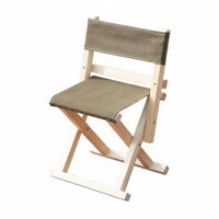 Foldable Design Foldable Wooden Stool with rearrest sturdy Wood Frame Foldable Travel Chair Space-Saving Portable Seating Lightweight for Anglers, Families, Fishing, Camping, outdoor meals, rearyard