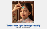 Princess Crystal Forehead Sticker, Kids Vintage Face Gem, Party Makeup, Dimensional Crystal, Random Design