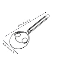 Hand Whisk Handheld Egg Beater Stainless Steel Whisk Easy-to-Clean Kitchen Tool Rust-Resistant for Bakers, Baking