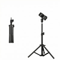 Tripod Hair Dryer Holder Metal Floor-Standing Hair Dryer Holder Clamp-Style