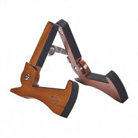 Portable Folding Wooden Guitar Stand Stable Wood Instrument Stand Universal Foldable Guitar Holder Safeguarding for Practice Room