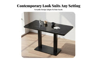 Takeaway Restaurant Table Thickened Tabletop Rectangular Dining Table Sturdy Construction Commercial Furniture for Cafe Owners, Dessert Shop, Eatery