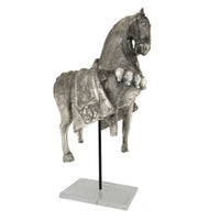 Horse Sculpture Freestanding Horse Statue Decorative Sculpture with Base for Office