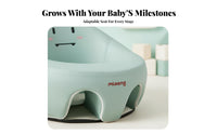 Spinal Support Inflatable infant Sofa Anti-Fall Design Sit-up Training Chair Easy to Clean Infant Floor Seat Portable for Infants, Toddlers, Parents, Indoors, Living Room, play period, Feeding Time