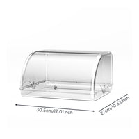 Clear Makeup Organizer with Transparent Lid Dustproof Makeup Organizer with Lid Dust Free Display Case Elegant for Dresser