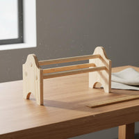 Wooden Pliers Rack Solid Wood Desktop Pliers Organizer Compact Size Jewelry Tool Holder Stand for Crafters, Workbench, Craft Room