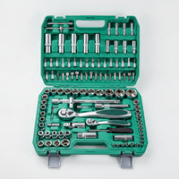 Mechanics Tool Set Organized Socket and Ratchet Set Portable Mechanics Kit for Vehicle Proprietors, Home Handymen, Garage, Home Workshop