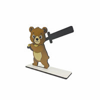 Wooden Animal Tissue Holder Compact Countertop Cute Animal Paper Towel Stand Space Saving Desktop Tissue Rack for Kitchen