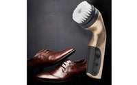Interchangeable Heads Rechargeable Shoe Polisher Kit 2-in-1 Function Handheld Leather Cleaner Lightweight for Travel