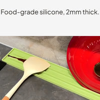 Silicone Pot Lid Rest and Draining Mat Kitchen Organizer