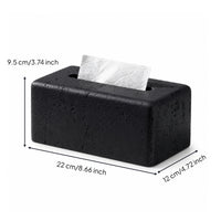 Tissue Box Cover Travertine-Reminiscent of Rectangular Tissue Box Cover Speckled for Coffee Table
