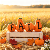 Halloween Pumpkin Resin Decoration for Harvest Festival and Party