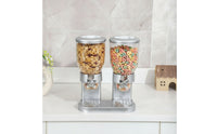 Clear-Hopper Dual Cereal Dispenser for Breakfast Bar, Hotel Buffet