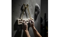 Solid Wood Wooden Hangboard Polished Finish Finger Strength Coach Heavy Duty Hand Forearm Exerciser for Athletes, Indoor Training, Home Gym